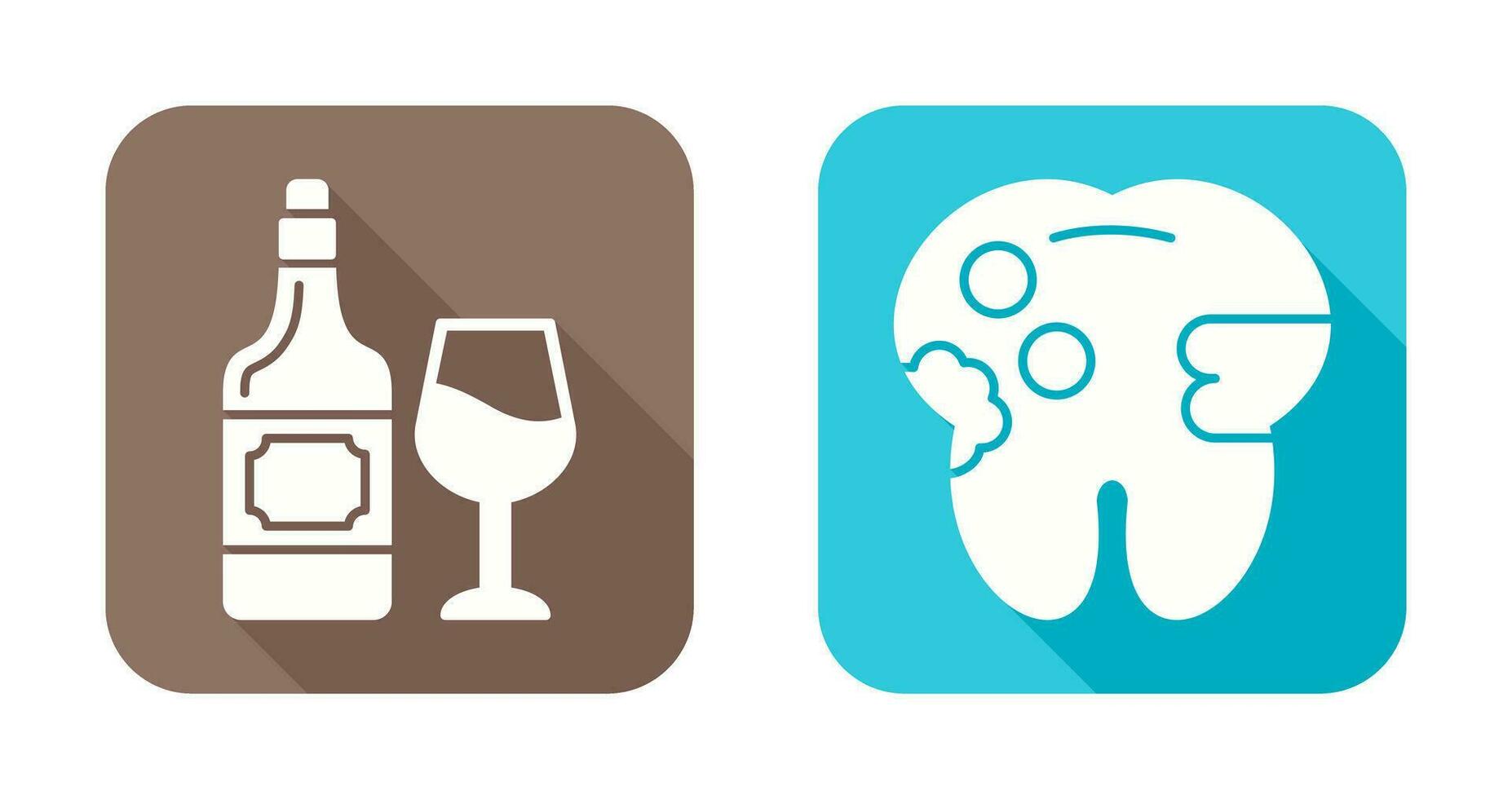 Wine and Caries Icon vector