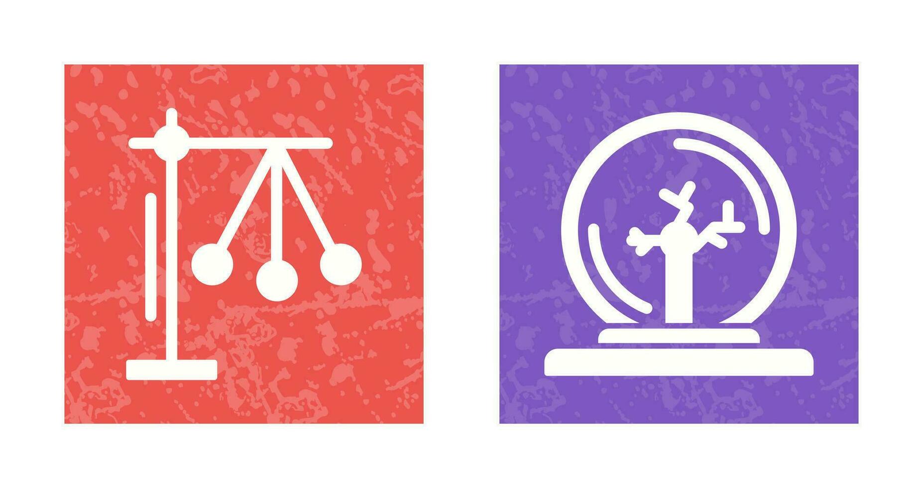 Pendulum and Plasma Ball Icon vector