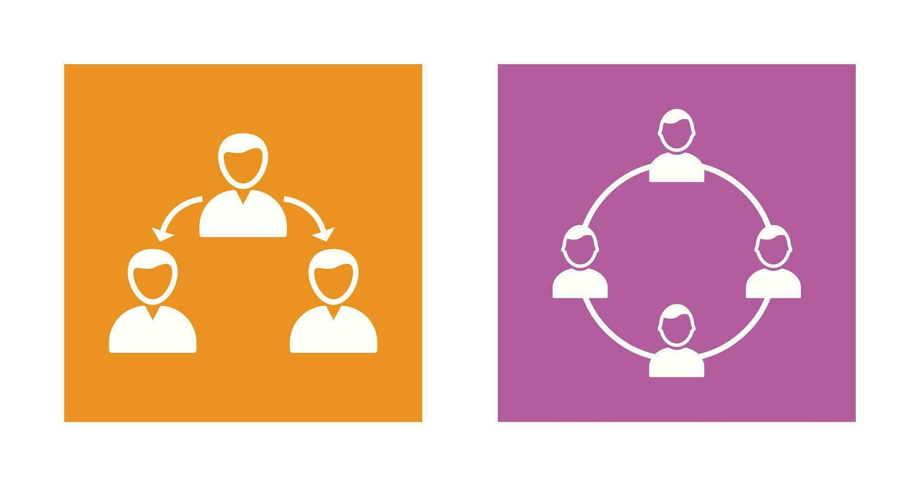 connected user and network group  Icon vector