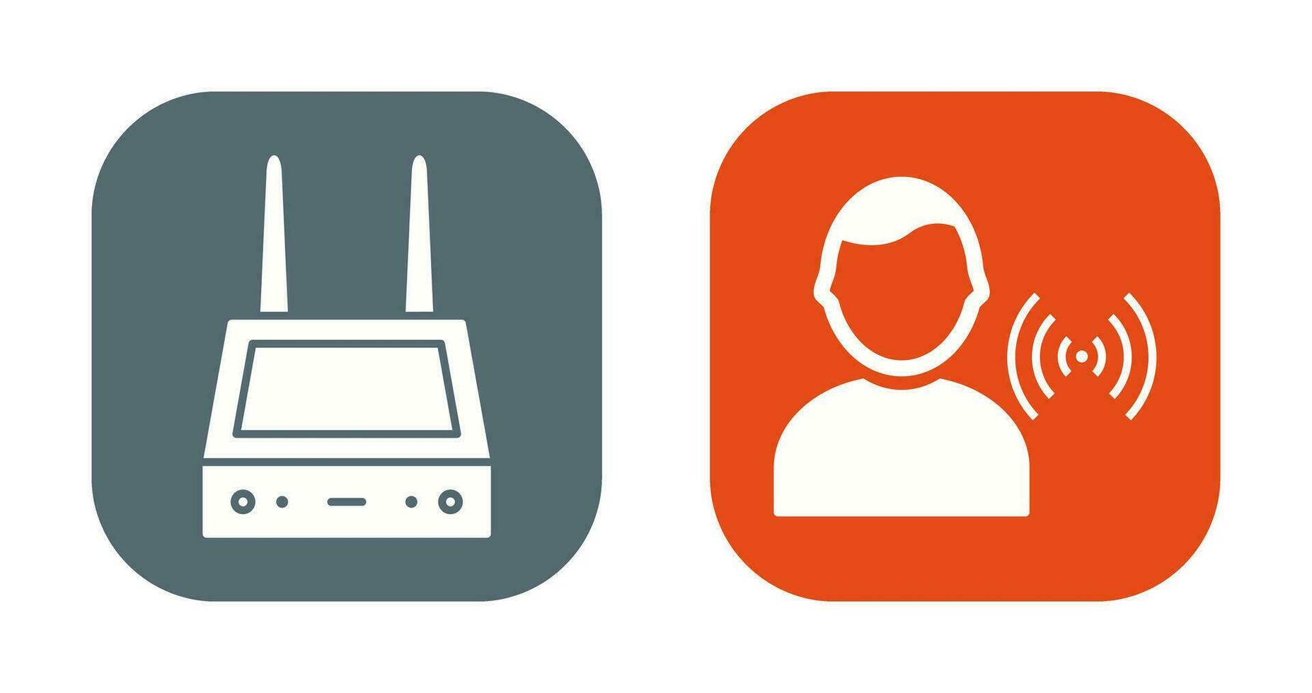 router and signal  Icon vector