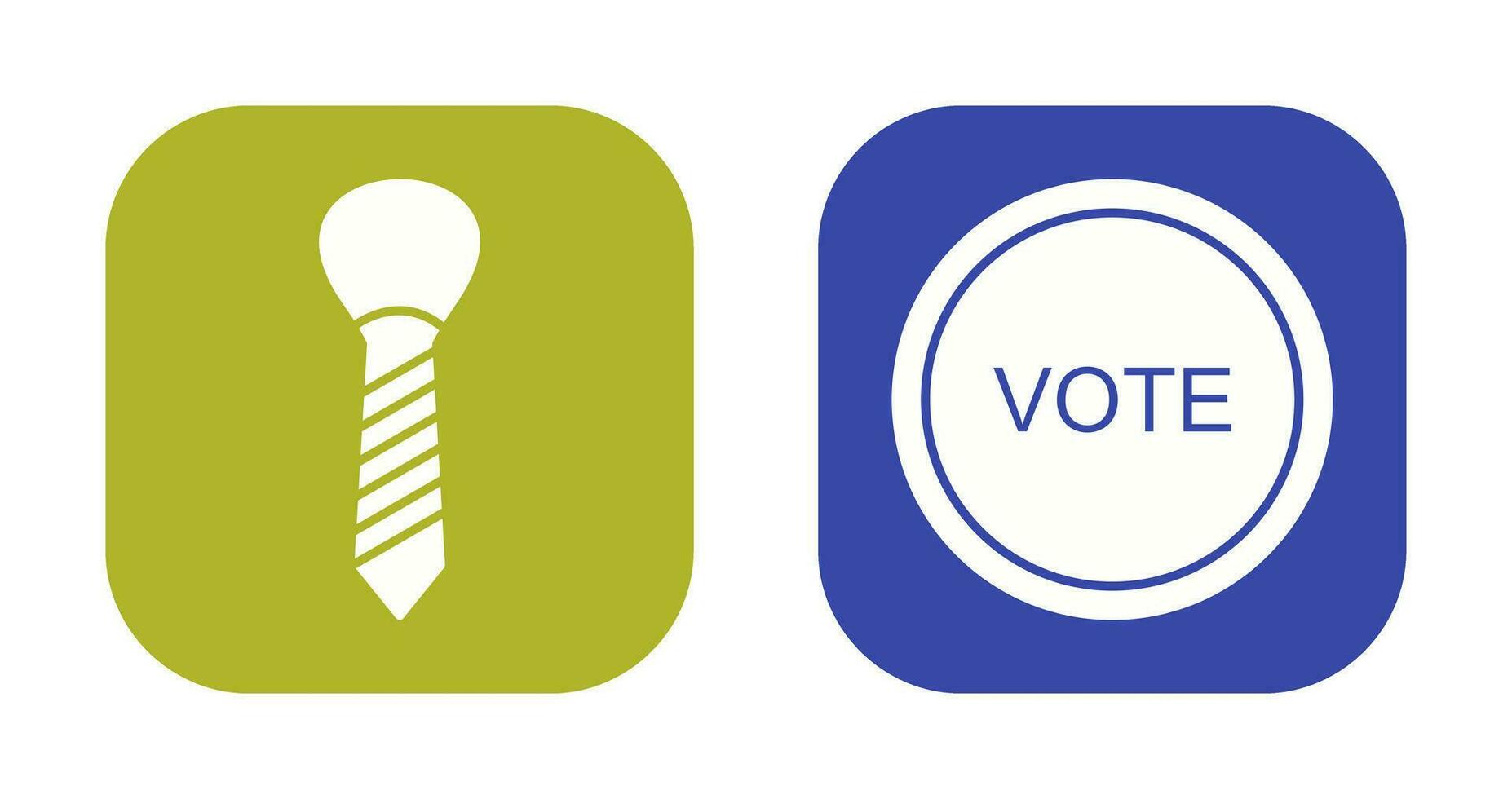 Tie and Vote Link Icon vector