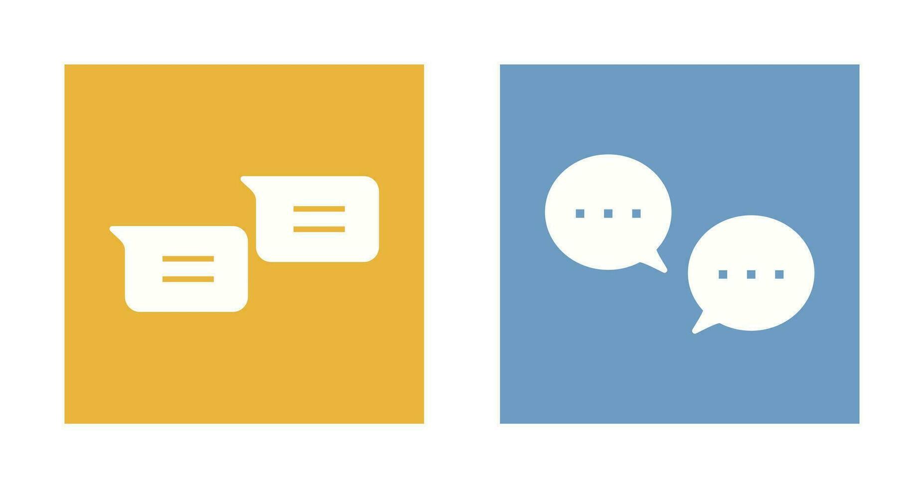 messages and conversation bubbles Icon vector