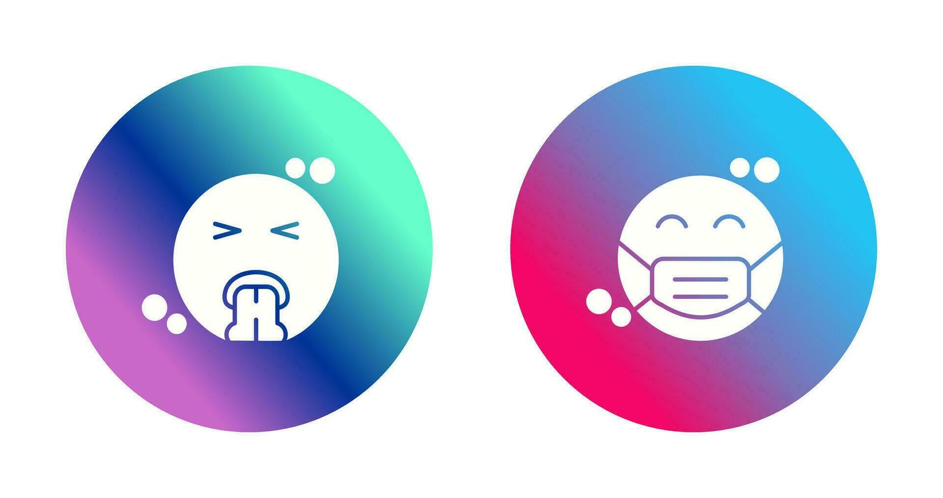 Vomit and Mask Icon vector