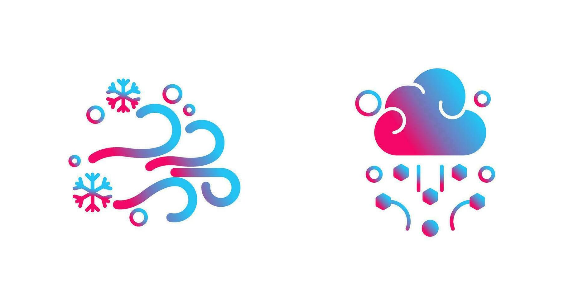 Blizzard and Hail Icon vector