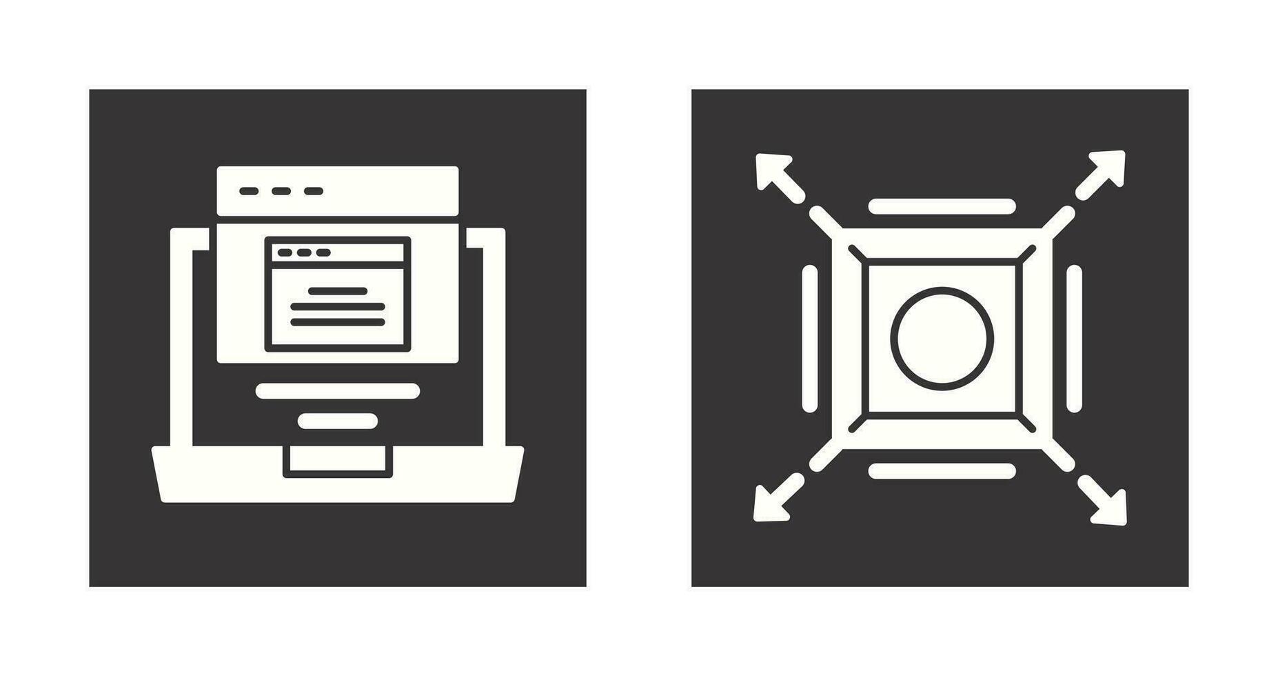 Pop Up and Maximize Icon vector