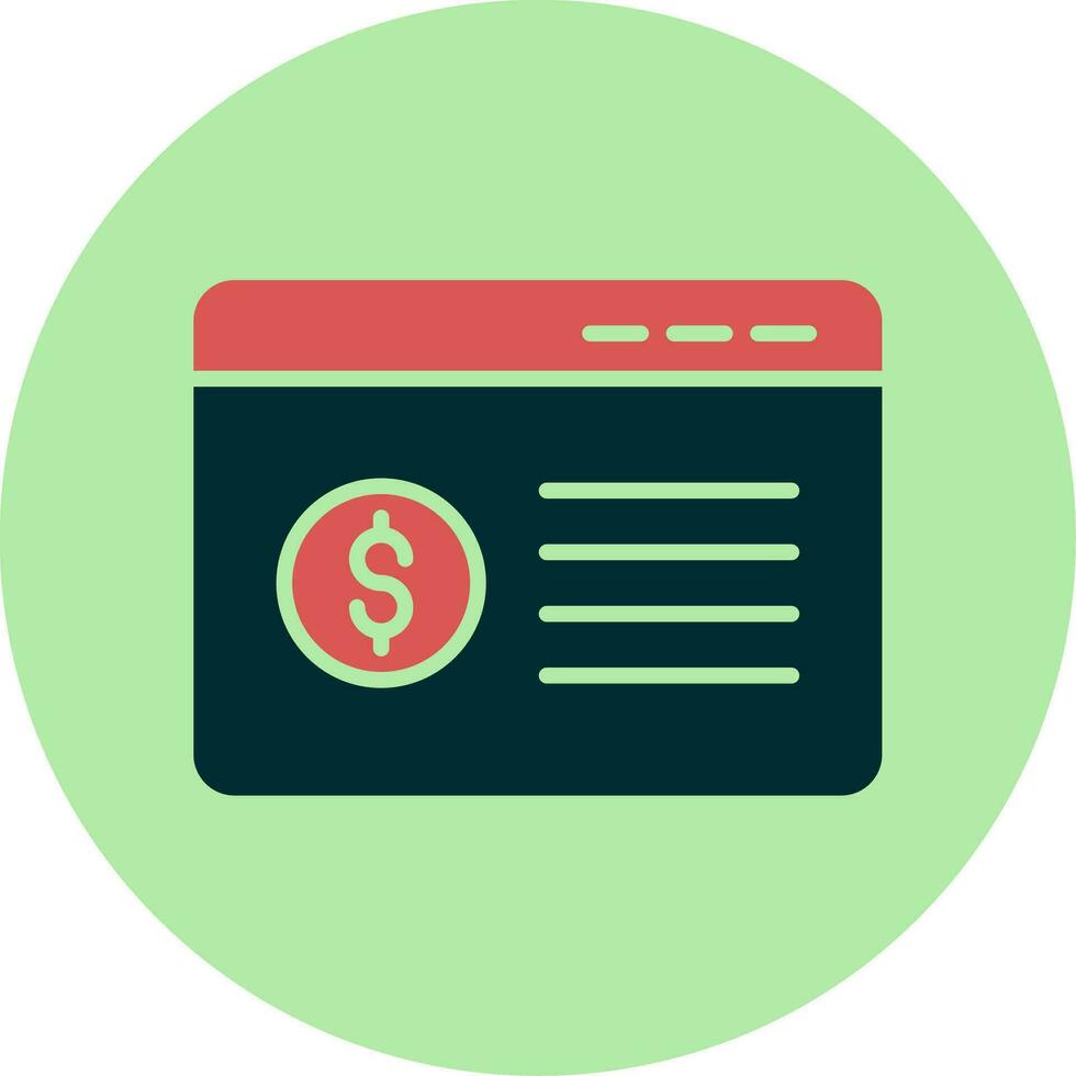 Bank Account Vector Icon