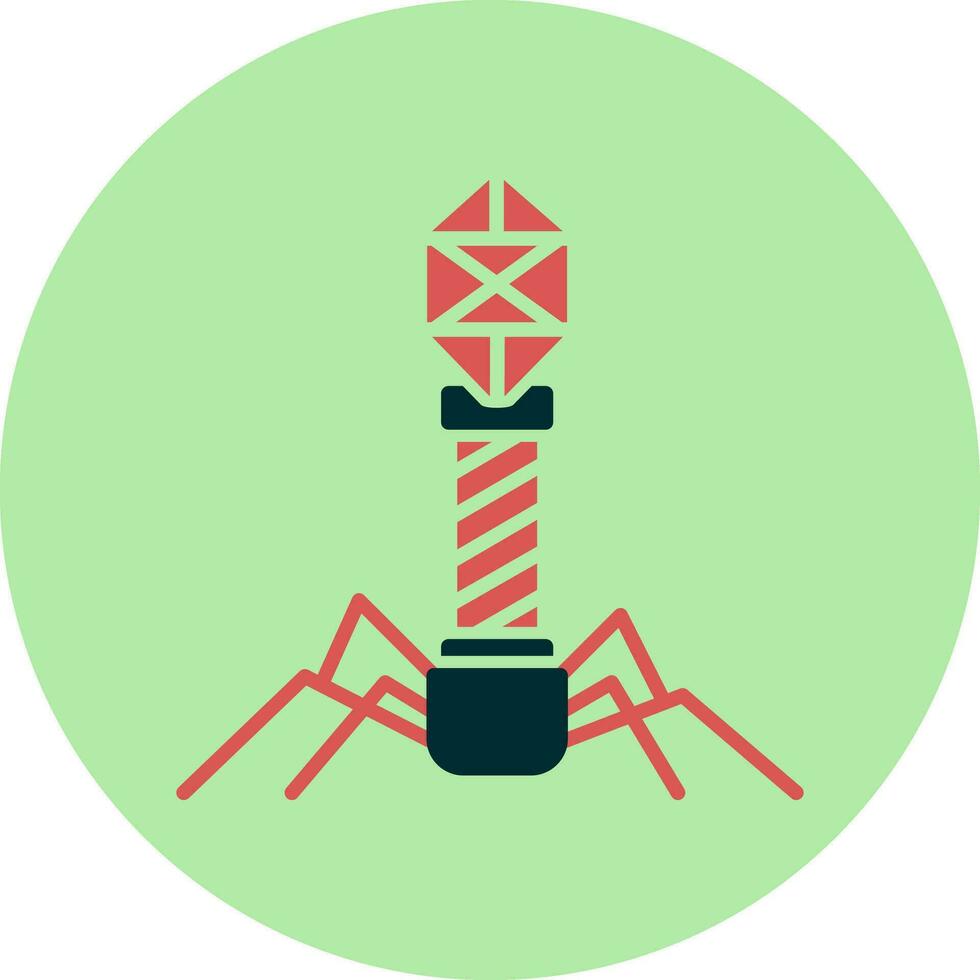 Bacteriophage Vector Icon