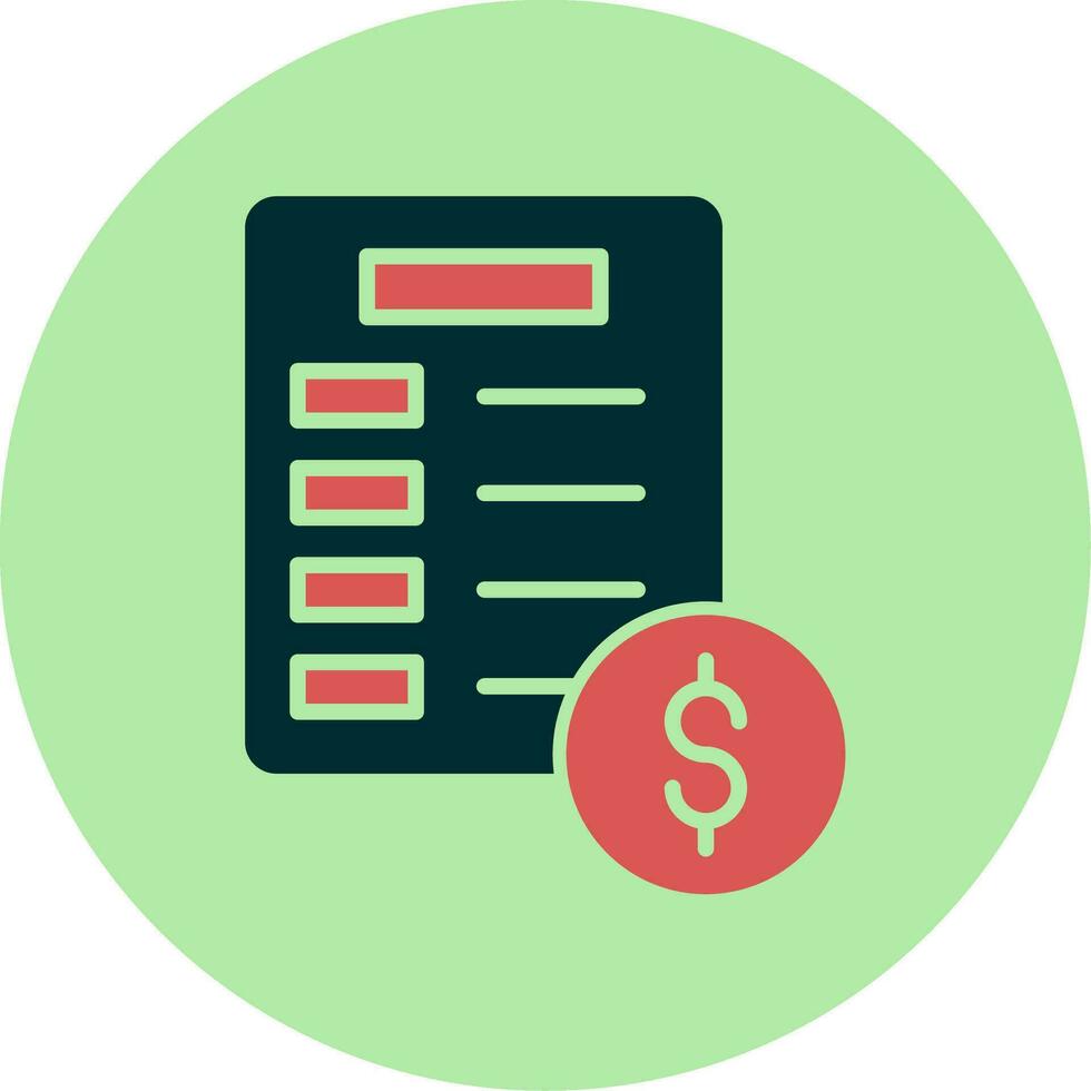 Invoice Vector Icon