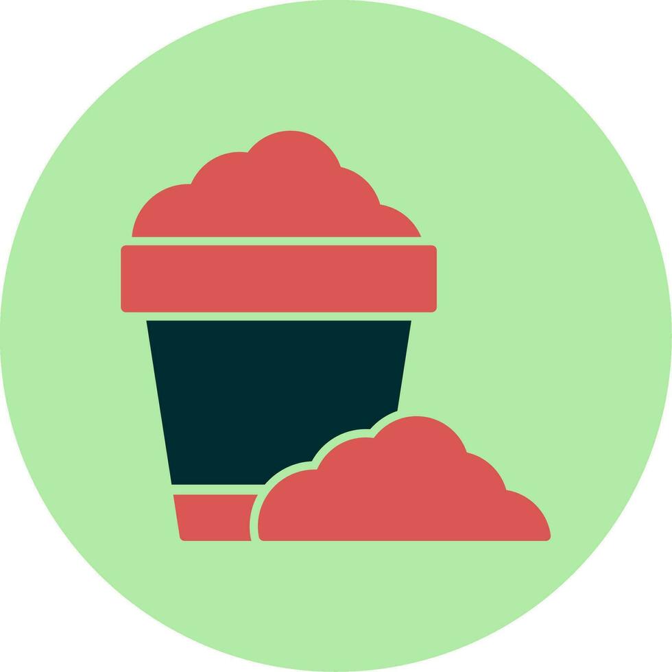 Sand Bucket Vector Icon