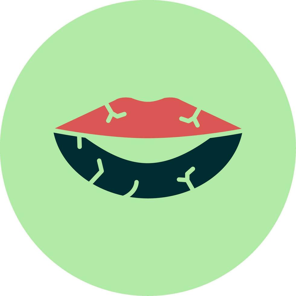 Dried Lips Vector Icon