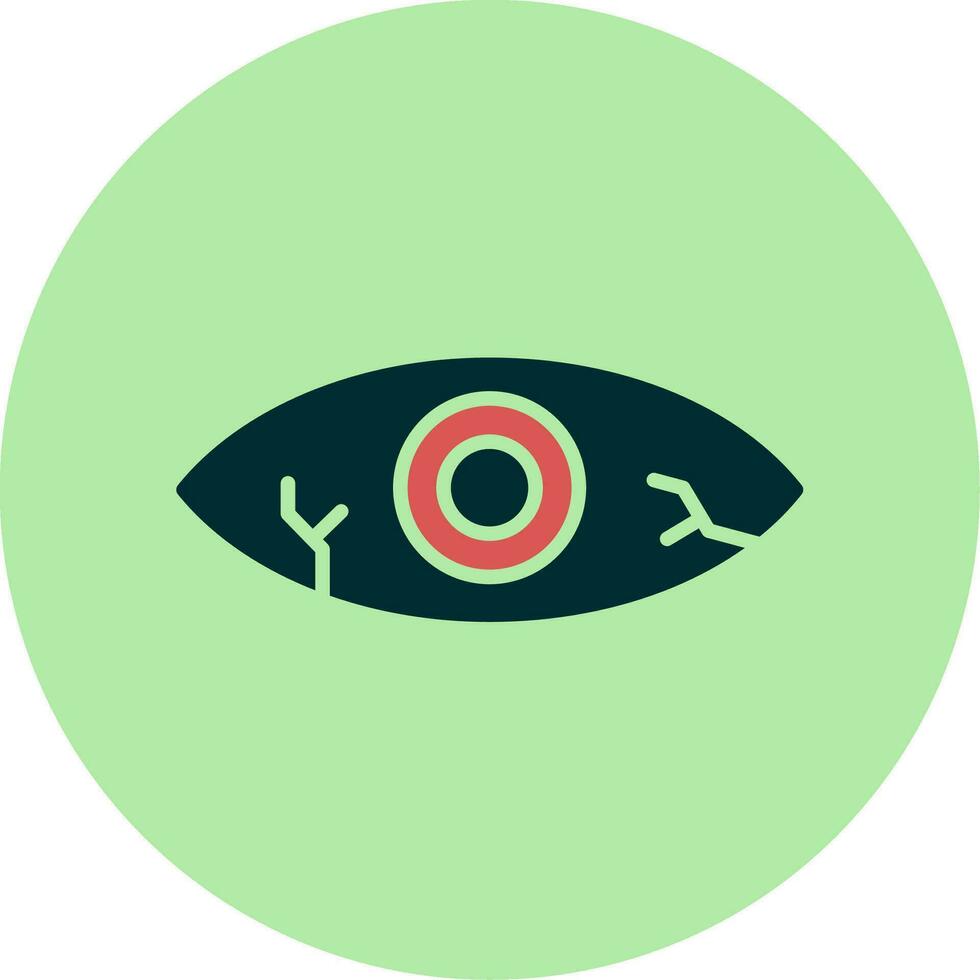 Red Eye Vector Icon
