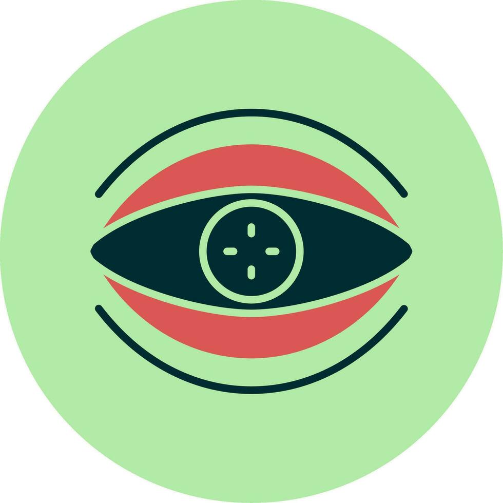 Bionic Contact Lens Vector Icon