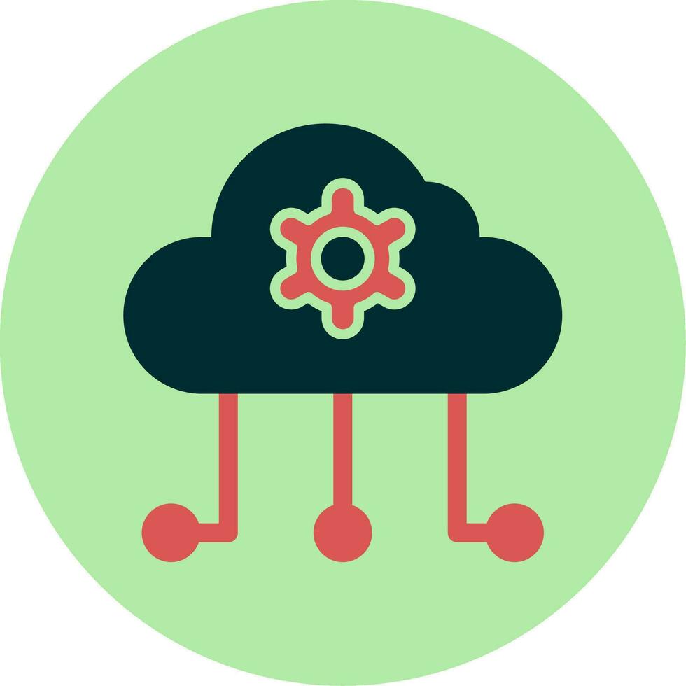 Cloud Computing Vector Icon