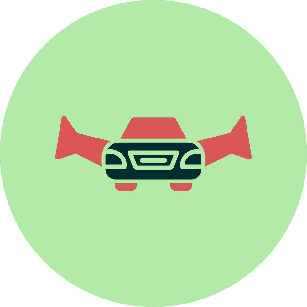 Flying Car Vector Icon