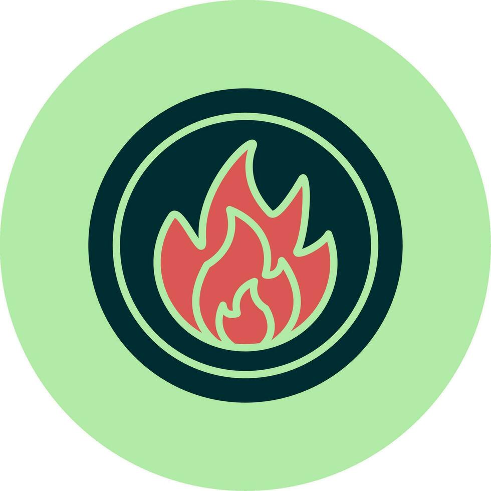 Flammable Vector Icon