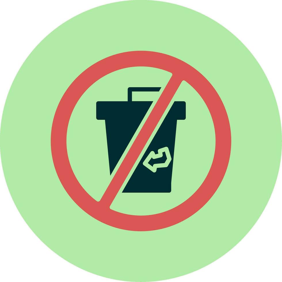 No Disposable Vector Icon