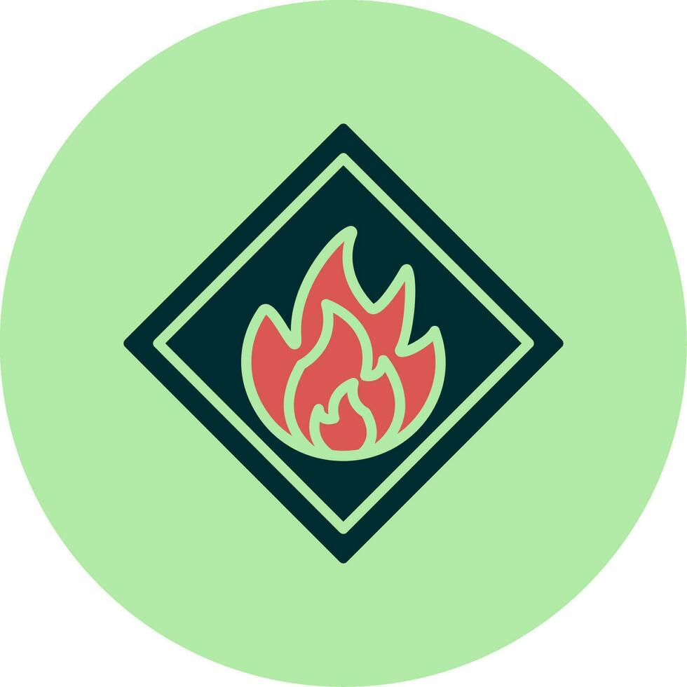 Flammable Vector Icon