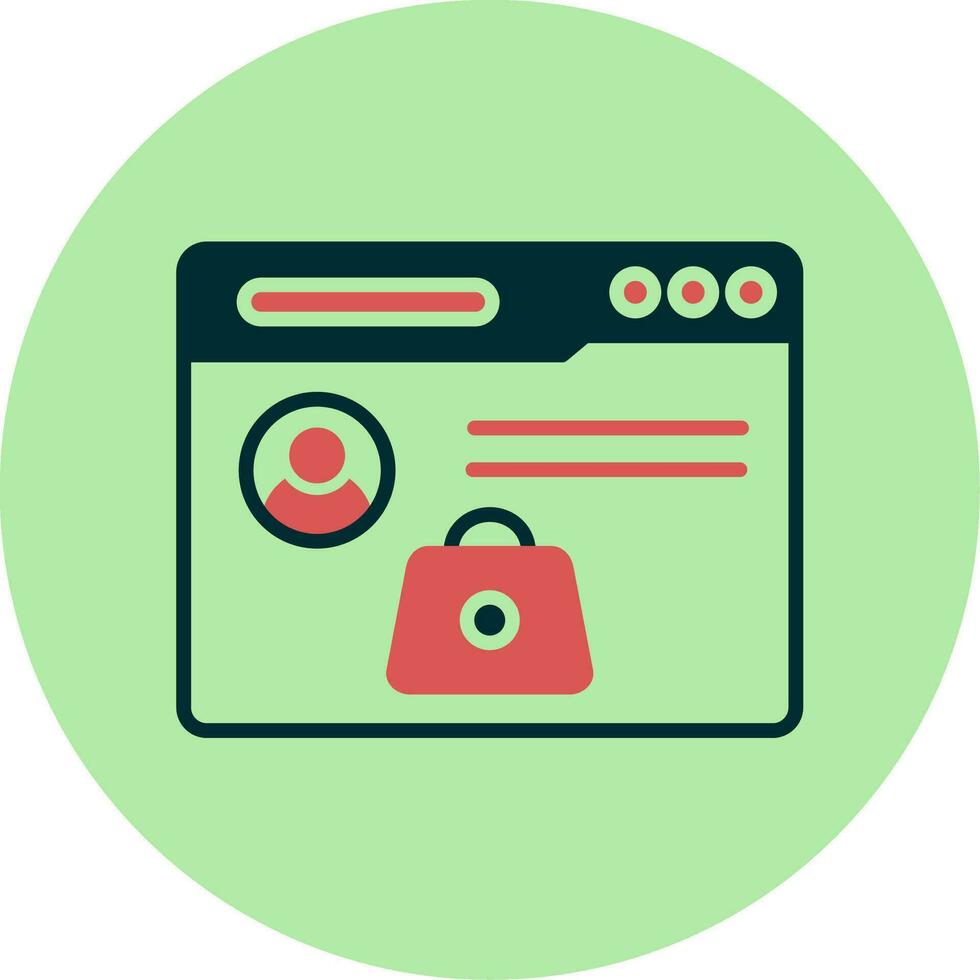 Online Shopping Vector Icon