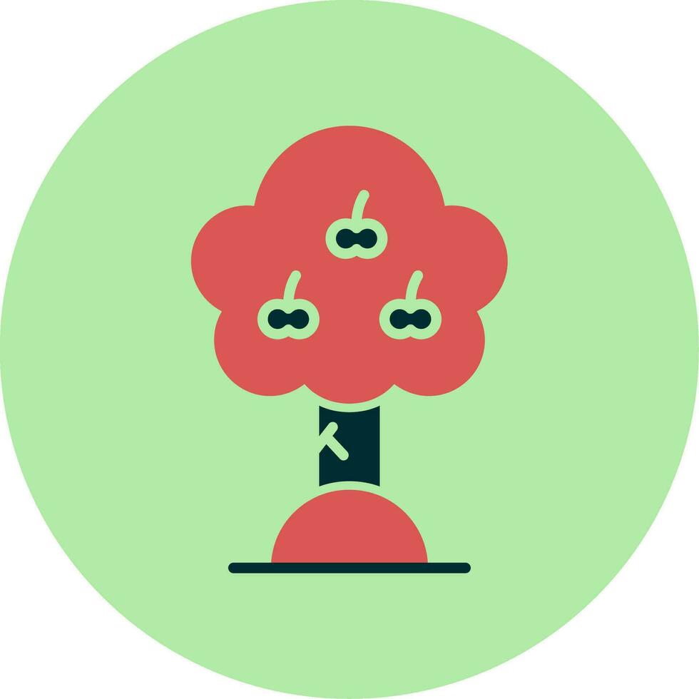 Apple Tree Vector Icon
