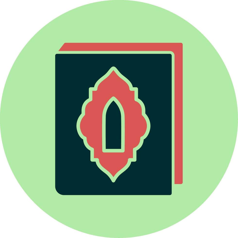 icono de vector de Corán