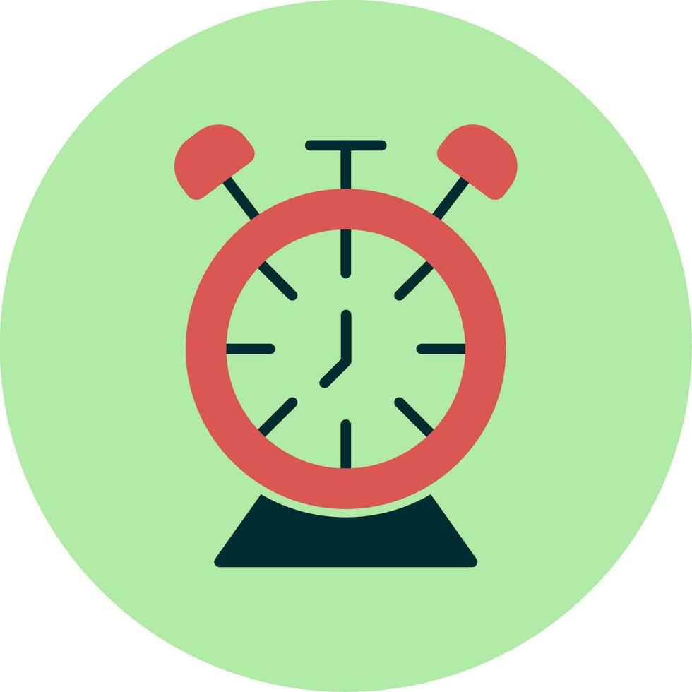 Desk Clock Vector Icon