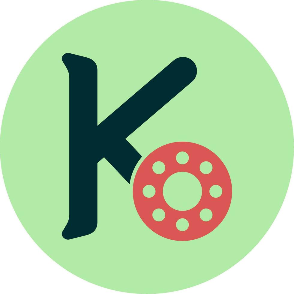 Capital K Vector Icon