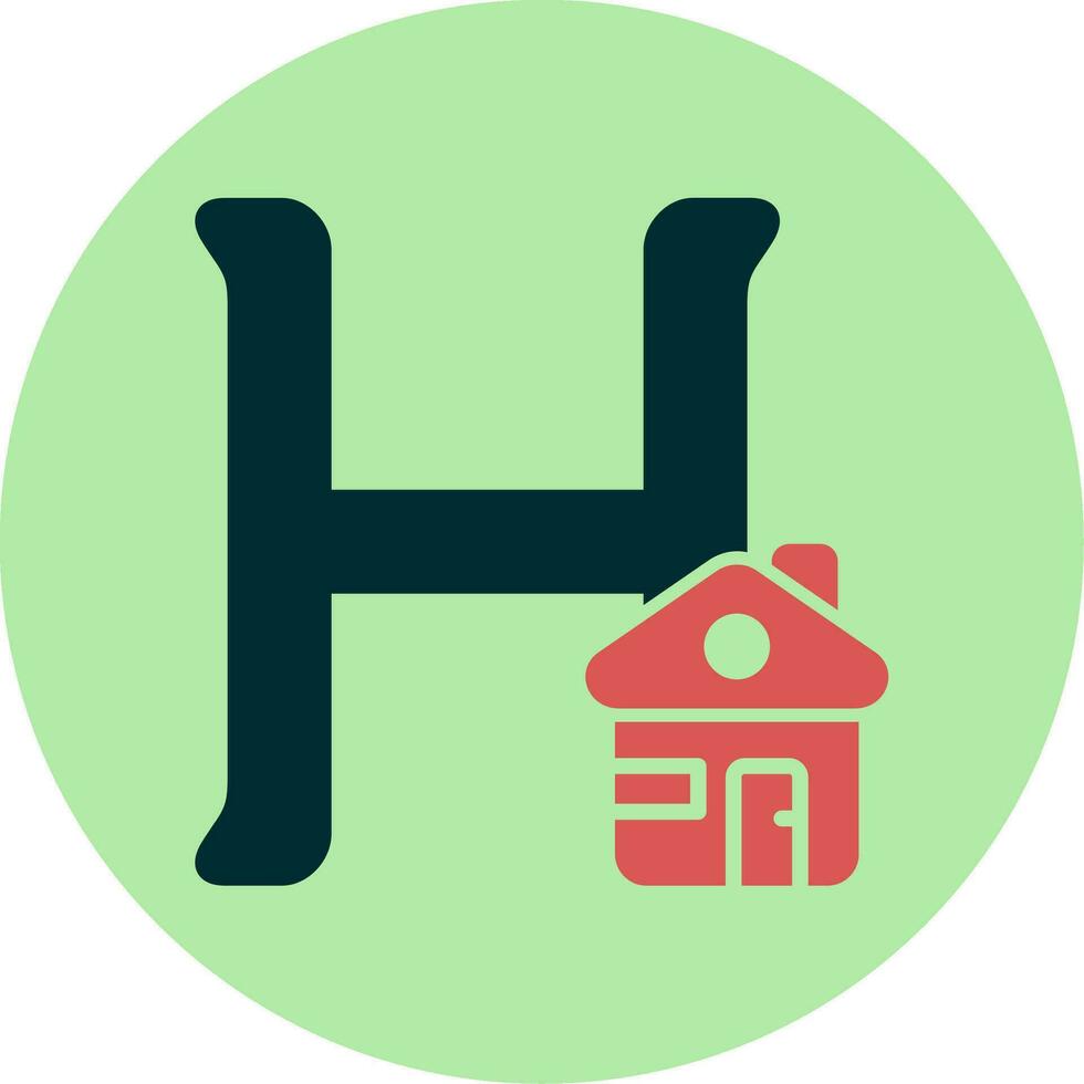 Capital H Vector Icon