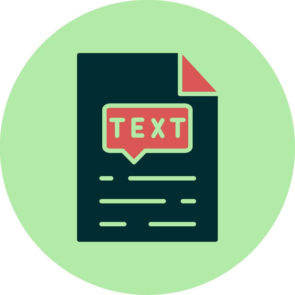 icono de vector de texto