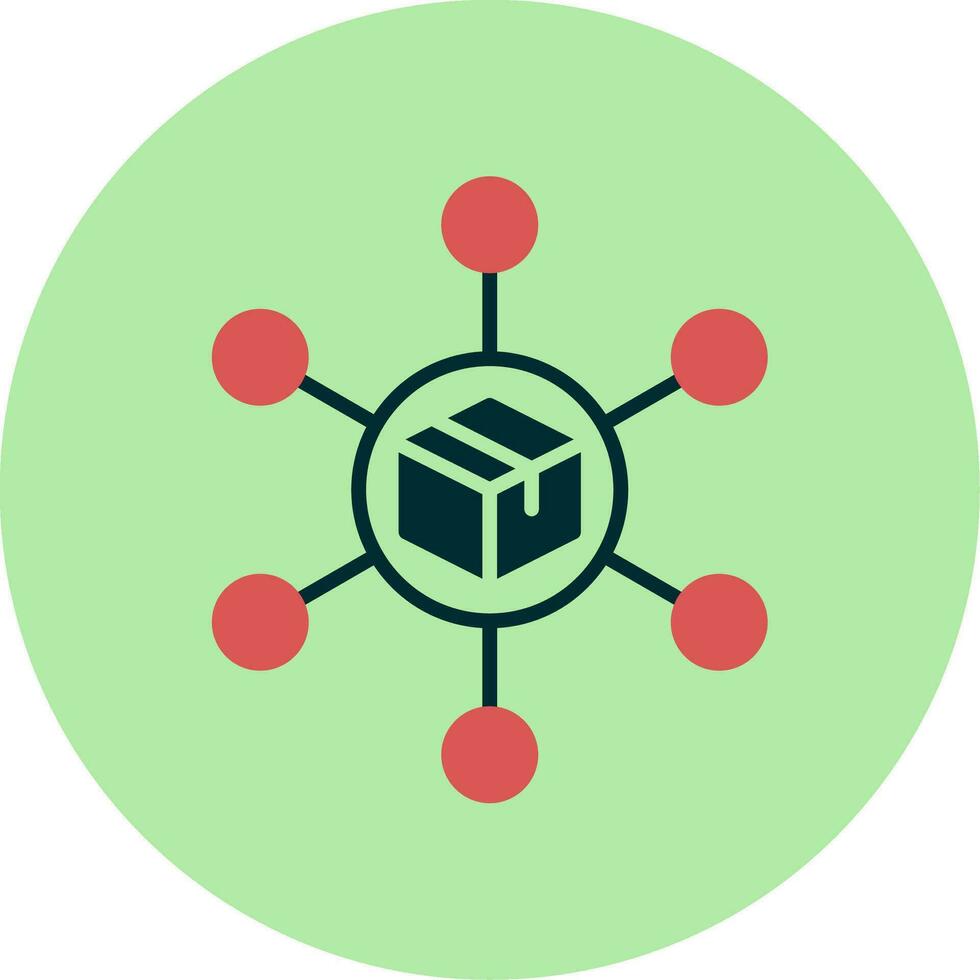 icono de vector de centro de distribución