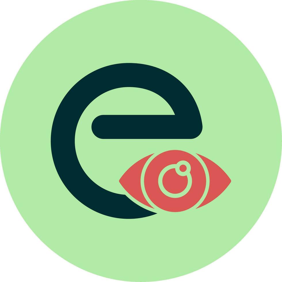 Small E Vector Icon