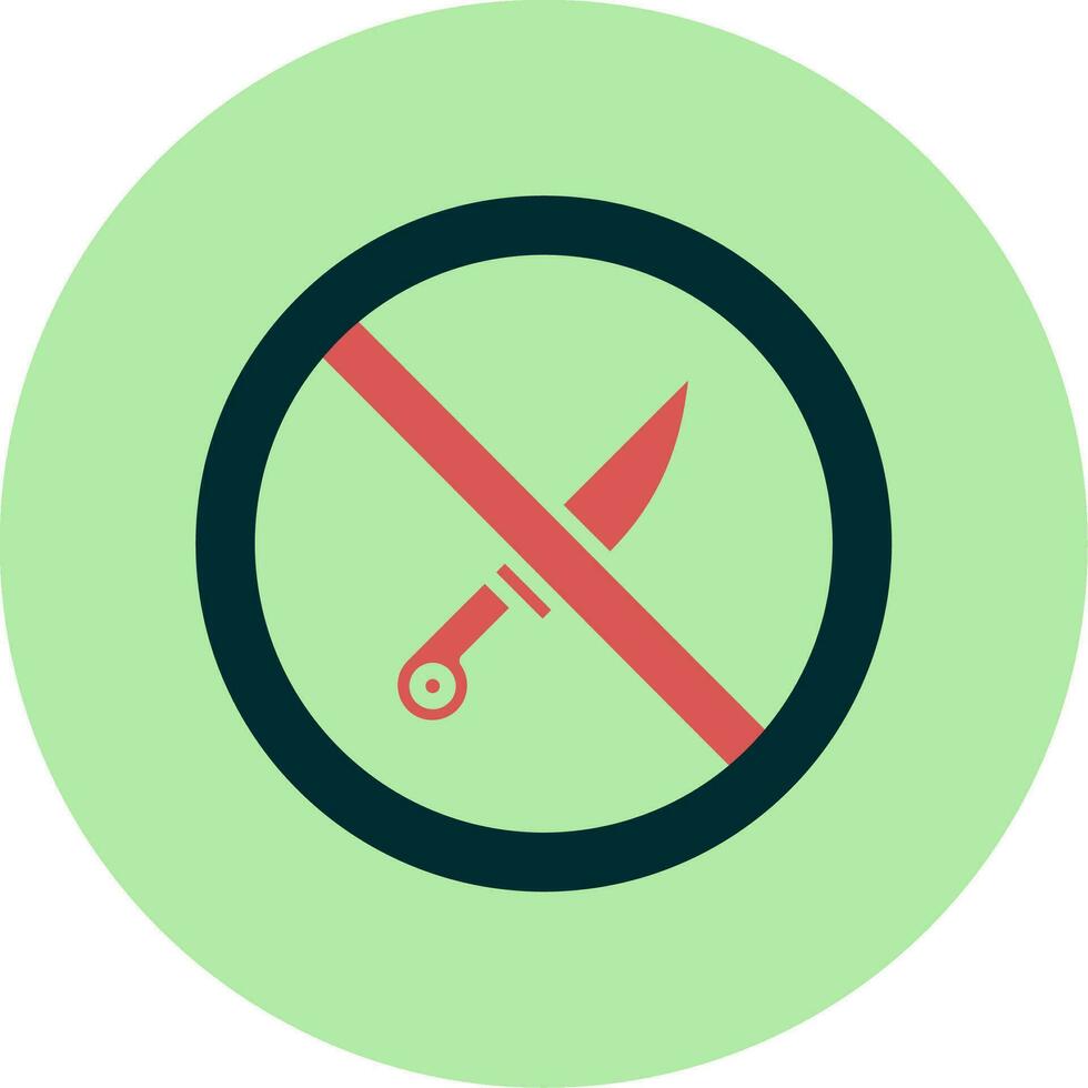 No Knife Vector Icon