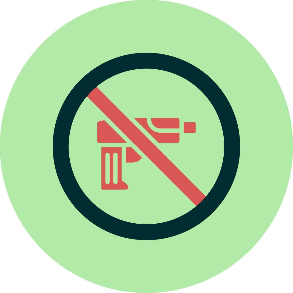 No Weapons Vector Icon