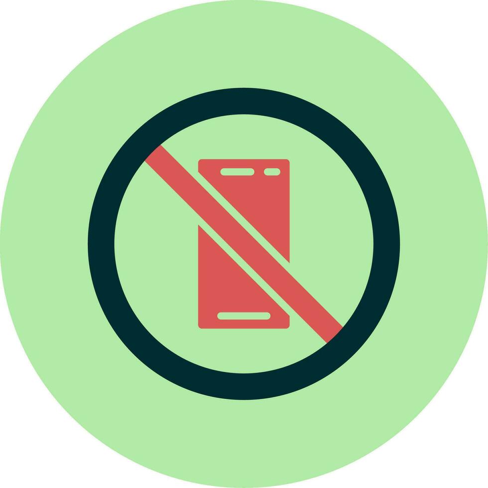 No Phone Vector Icon