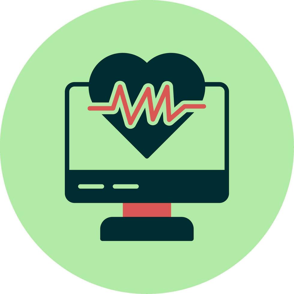 ECG Monitor Vector Icon