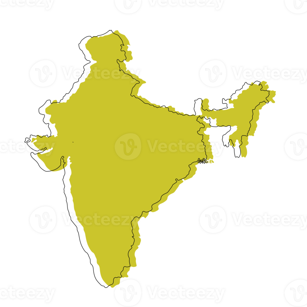 Map of India administrative regions. India map png