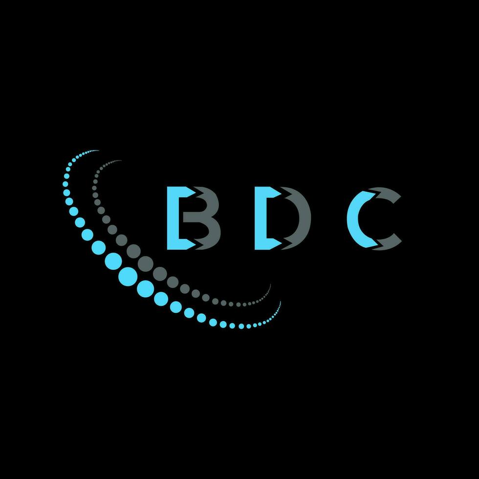 BDC letter logo creative design. BDC unique design. vector
