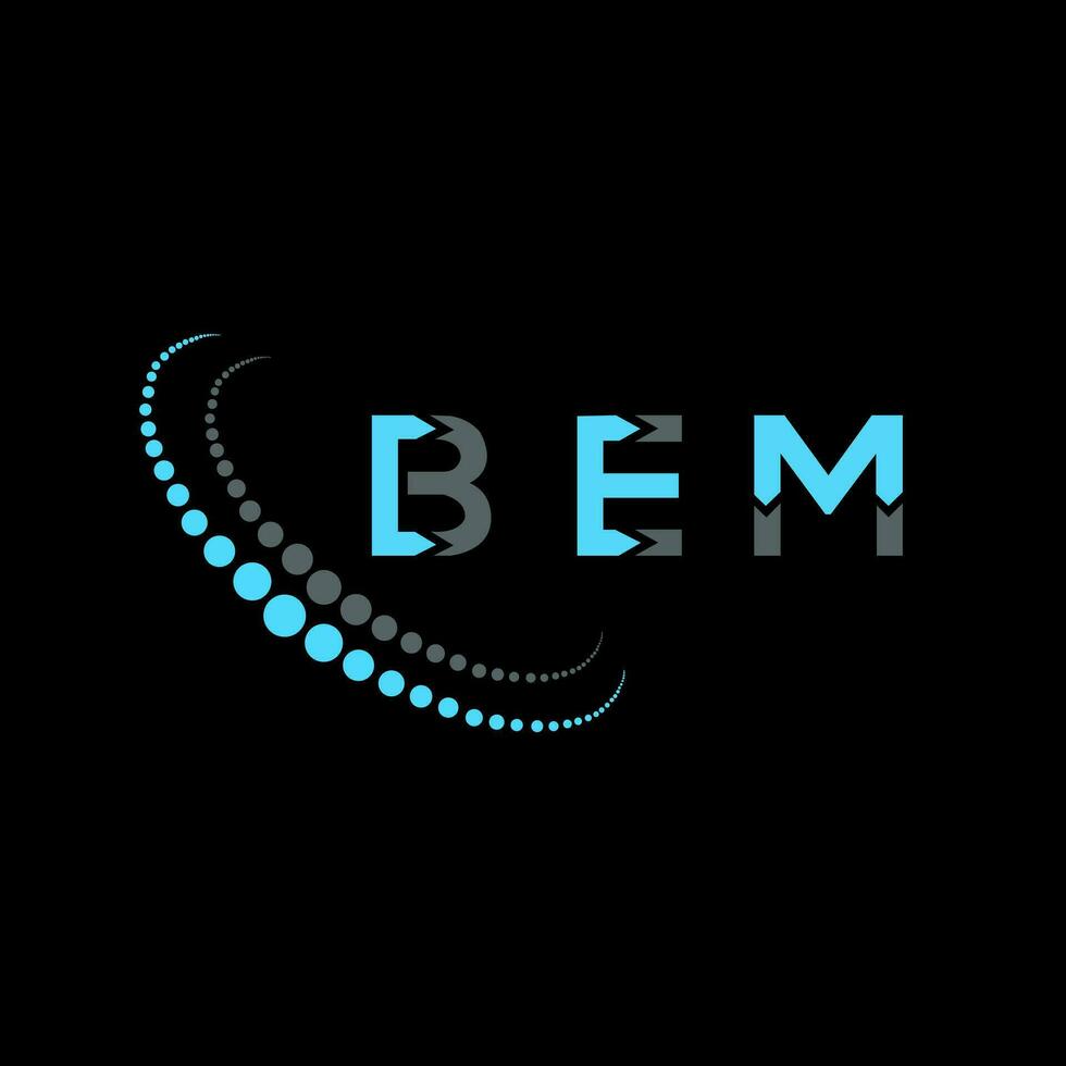 bem letra logo creativo diseño. bem único diseño. vector