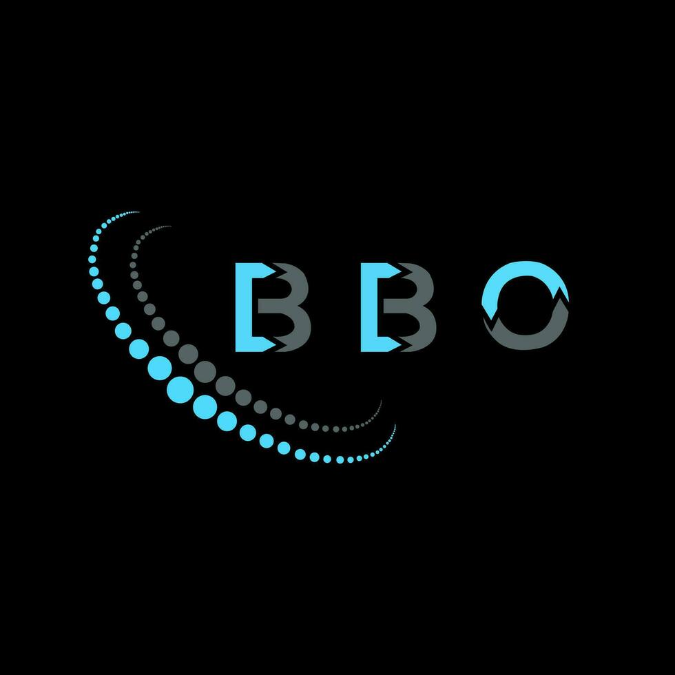 BBO letter logo creative design. BBO unique design. vector