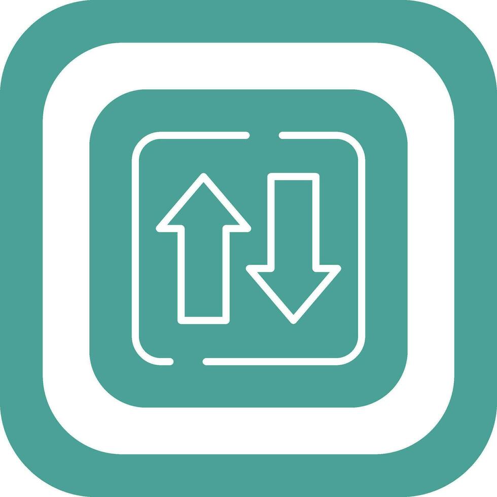 Two Ways Siign Vector Icon