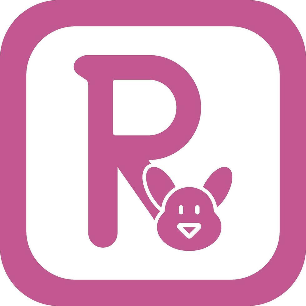 Capital R Vector Icon