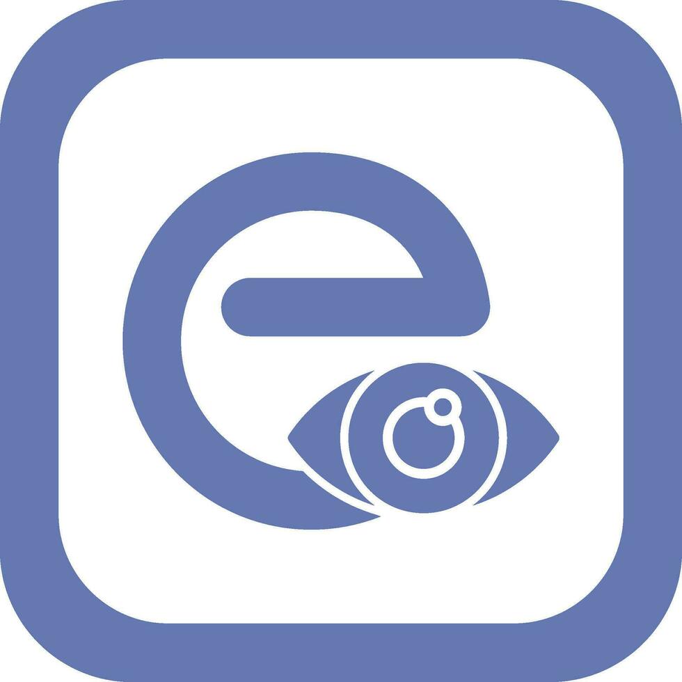 Small E Vector Icon