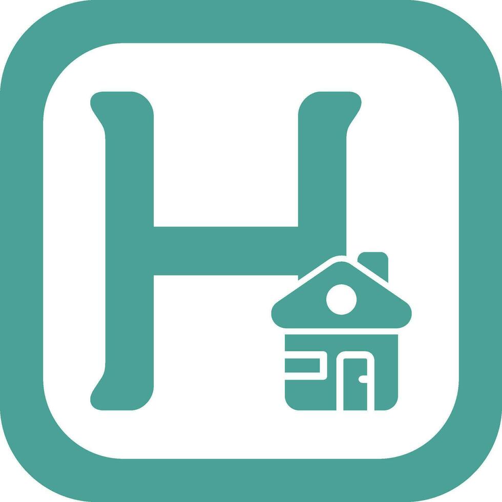 Capital H Vector Icon