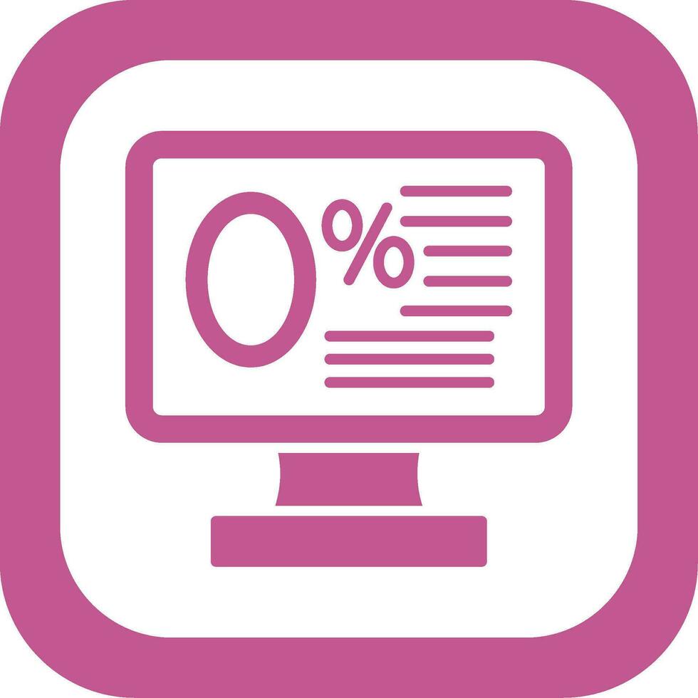 Zero Percent Vector Icon