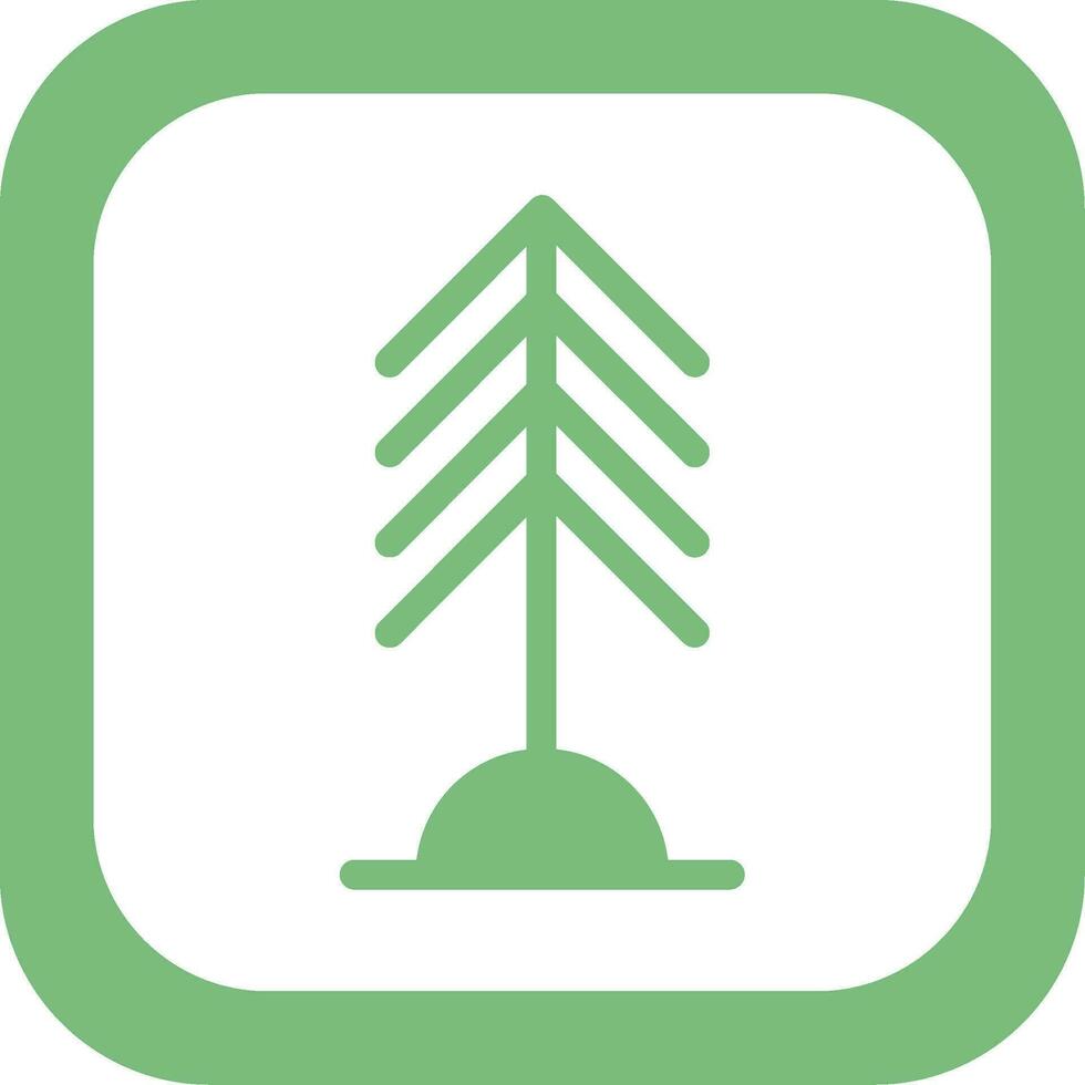 icono de vector de árbol de pino