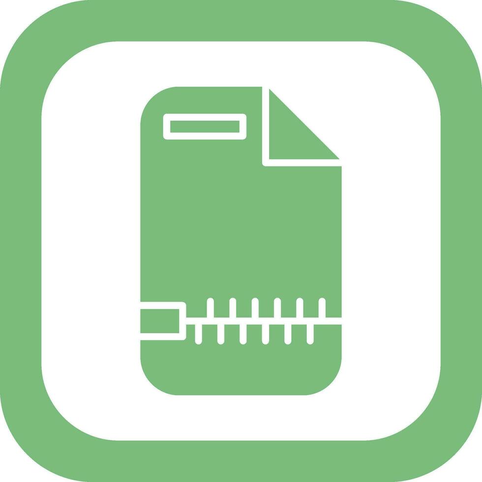 Zip File Vector Icon