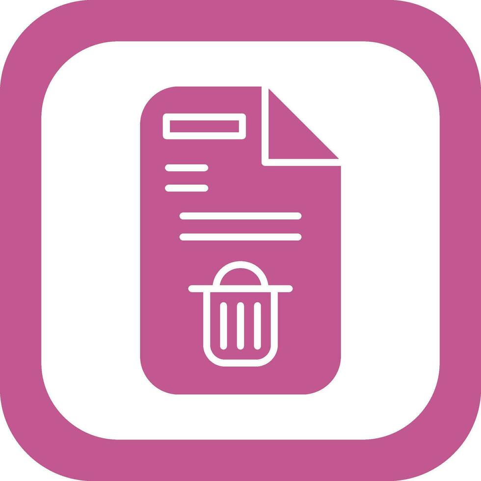 Delete Button Vector Icon