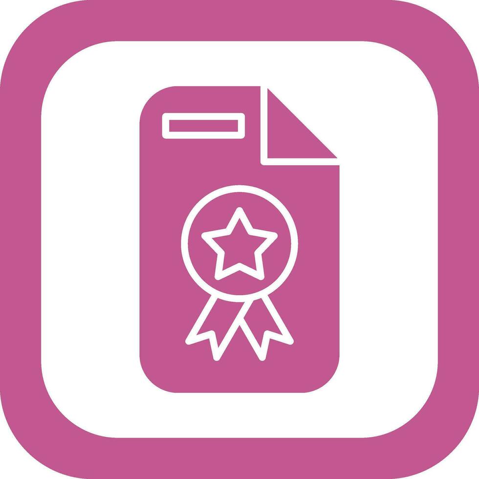 Certificate Vector Icon