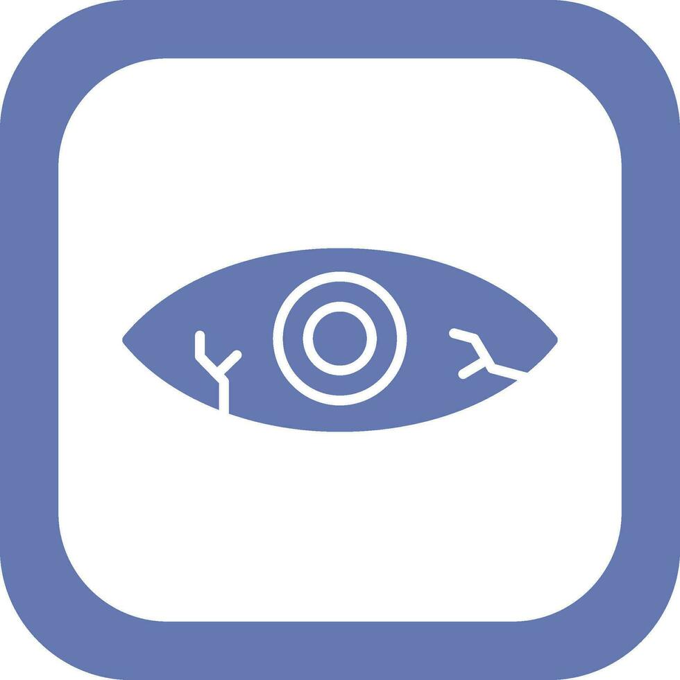 Red Eye Vector Icon