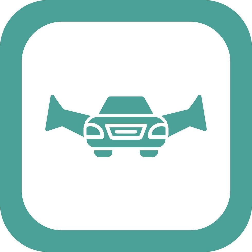 Flying Car Vector Icon