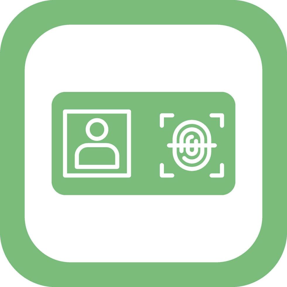 Biometric Identification Vector Icon